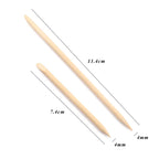 100/50pcs Nail Art Pusher Orange Wood Sticks Cuticle Pusher Remover Rhinestones Dotting Removal Manicure Pedicure Care Tools