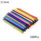100/50pcs Nail Art Pusher Orange Wood Sticks Cuticle Pusher Remover Rhinestones Dotting Removal Manicure Pedicure Care Tools