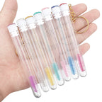 10Pcs Crystal Eyelash Wands Brushes Lash Stick Supplies Makeup Brush Portability Mascara Applicator Wands Eyebrow Lash Scrub