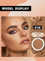 QIBEST Cream Contour Palette Dark Bronzing Powder Charlotte Makeup For Face Highlighter Bronzer Long-Lasting Concealer Cosmetics