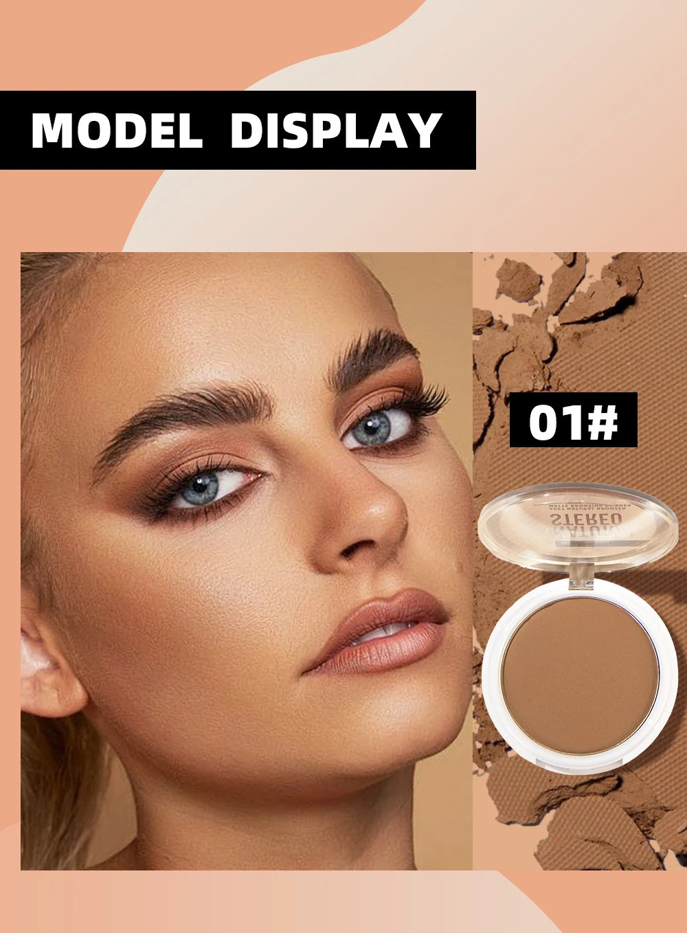 QIBEST Cream Contour Palette Dark Bronzing Powder Charlotte Makeup For Face Highlighter Bronzer Long-Lasting Concealer Cosmetics