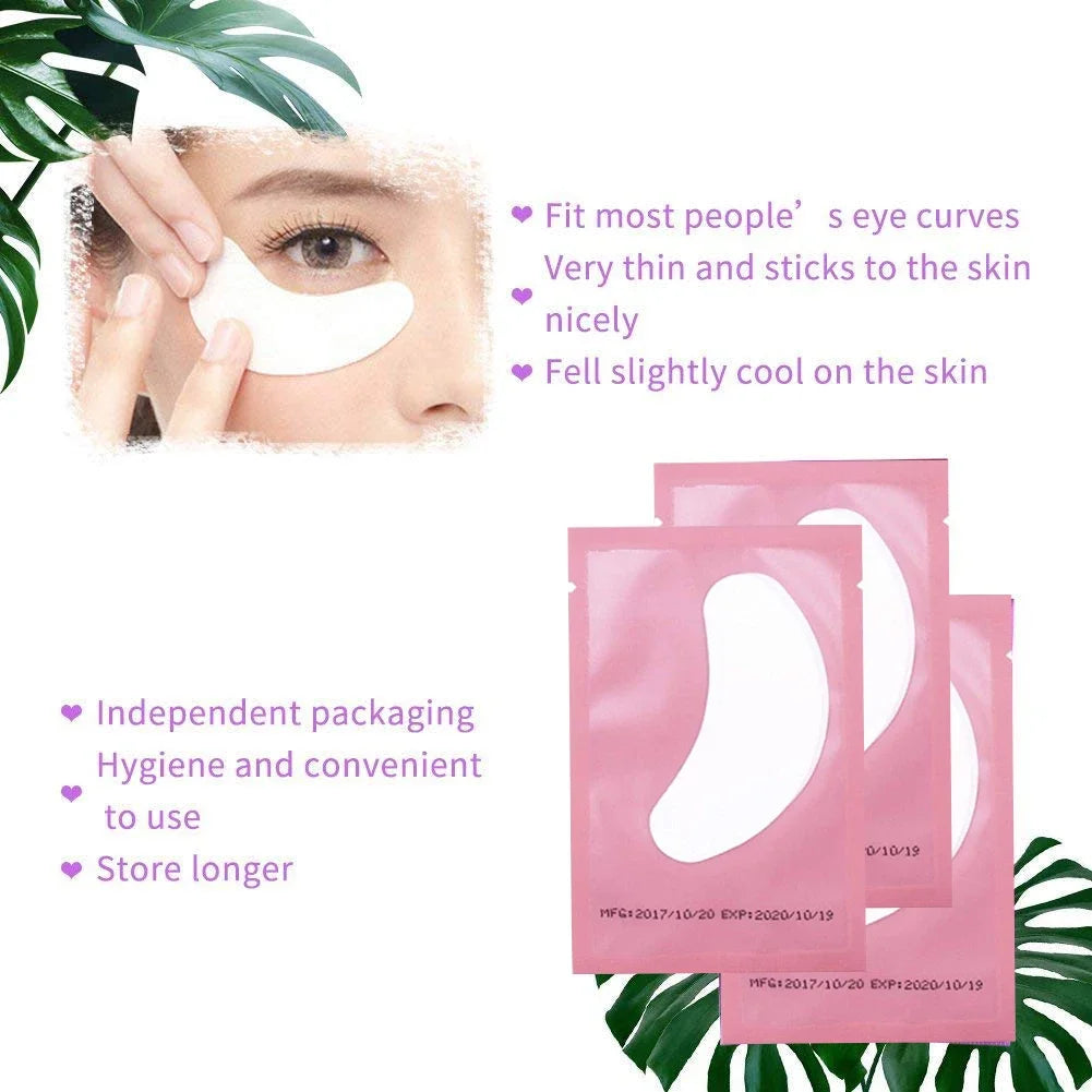 100pairs eye patches eyelash extension under eyelashes fake lashes stickers lash extension supplies patches for building eyelid
