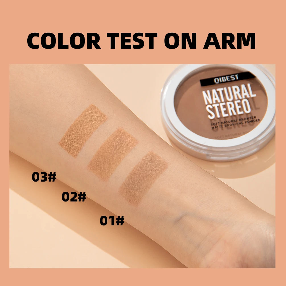 QIBEST Cream Contour Palette Dark Bronzing Powder Charlotte Makeup For Face Highlighter Bronzer Long-Lasting Concealer Cosmetics
