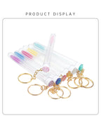 10Pcs Crystal Eyelash Wands Brushes Lash Stick Supplies Makeup Brush Portability Mascara Applicator Wands Eyebrow Lash Scrub