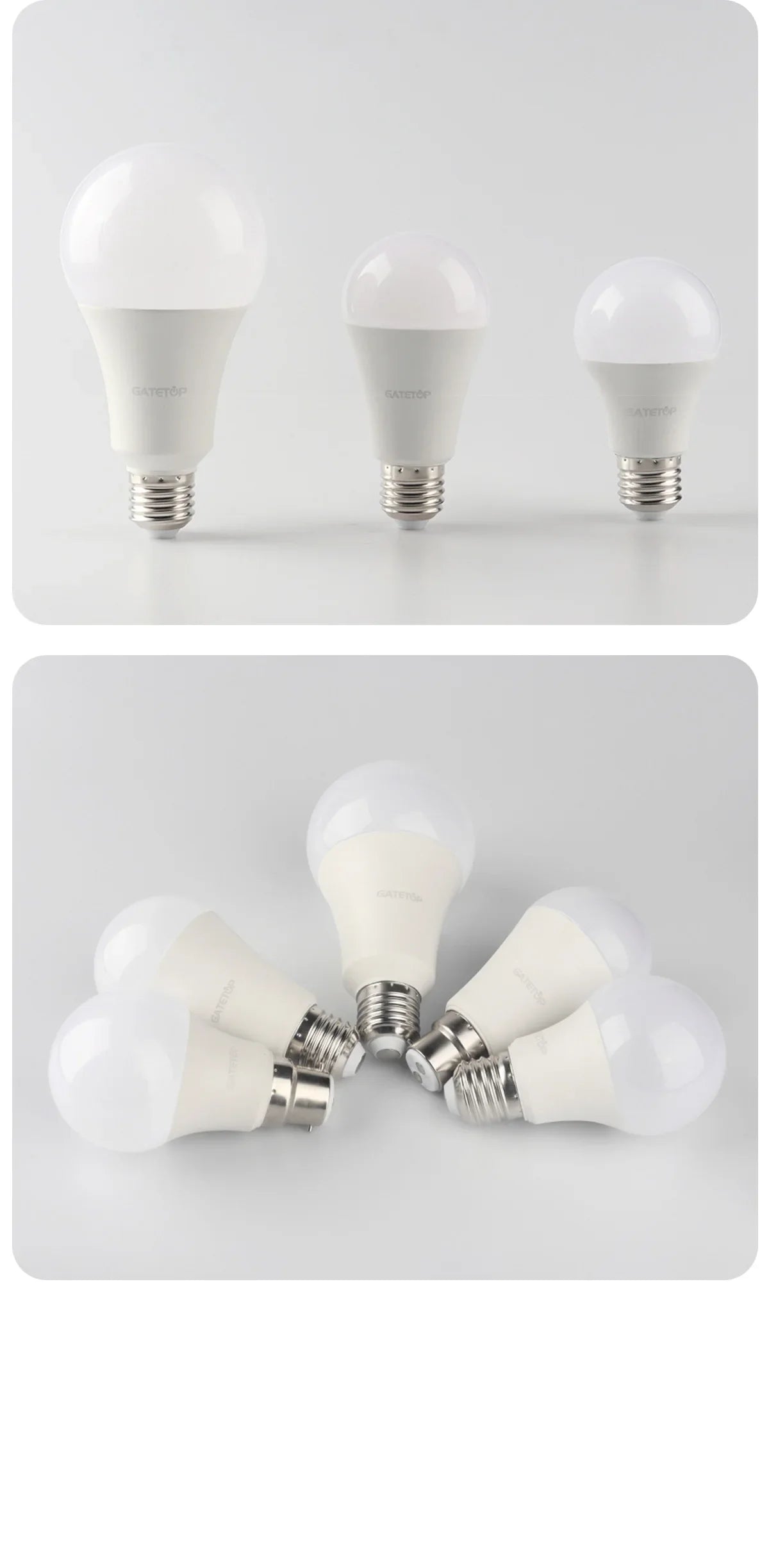10pcs/lot LED bulb E27 AC 110V 220V 3W 8W 9W 12W 15W 18W 20W 24W LED A60 G45 lamp Saving Cold Warm White Bulbs for Home Light
