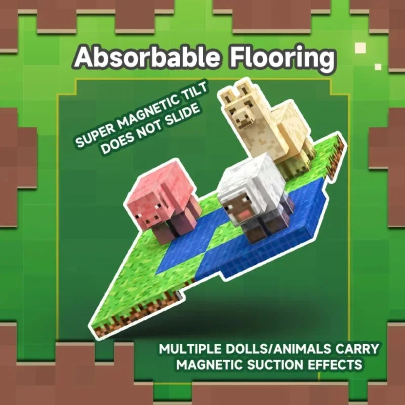 Magnetic Base Plate Variety Baseplates Match Mine World Magnetic Building Blocks Toys for Boys and Girls Children Gift