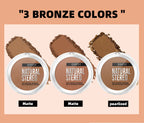 QIBEST Cream Contour Palette Dark Bronzing Powder Charlotte Makeup For Face Highlighter Bronzer Long-Lasting Concealer Cosmetics