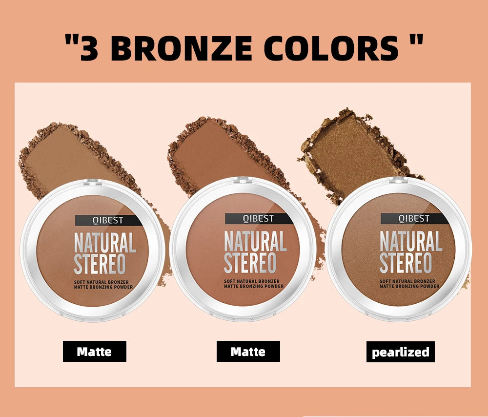 QIBEST Cream Contour Palette Dark Bronzing Powder Charlotte Makeup For Face Highlighter Bronzer Long-Lasting Concealer Cosmetics