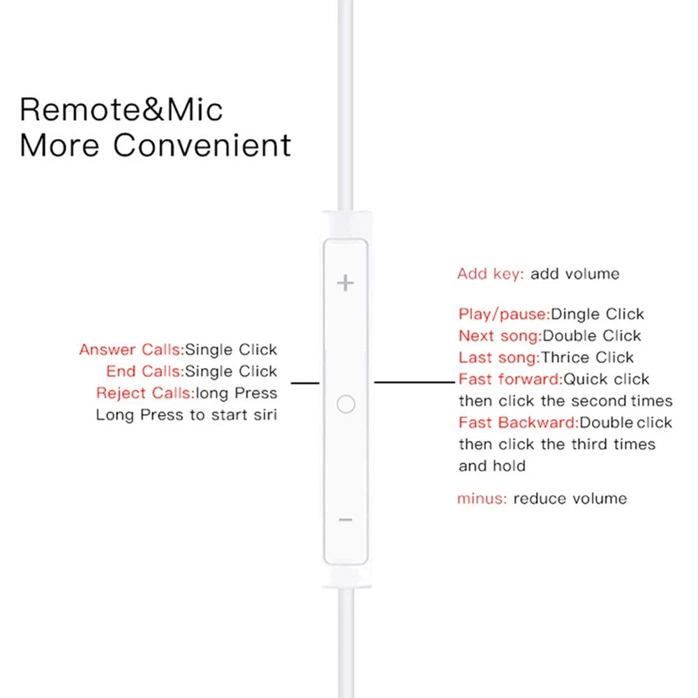 Original Headphones For Apple iPhone 14 13 12 11 Pro Max Wired Earphones X XS XR 7 8 6 Lightning Bluetooth Earplugs Accessories