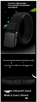 Men's Belt Outdoor Casual Canvas Belt Metal Free Training Nylon Tactical Belt With Pants Jeans Belt Sports Belts For Men Women
