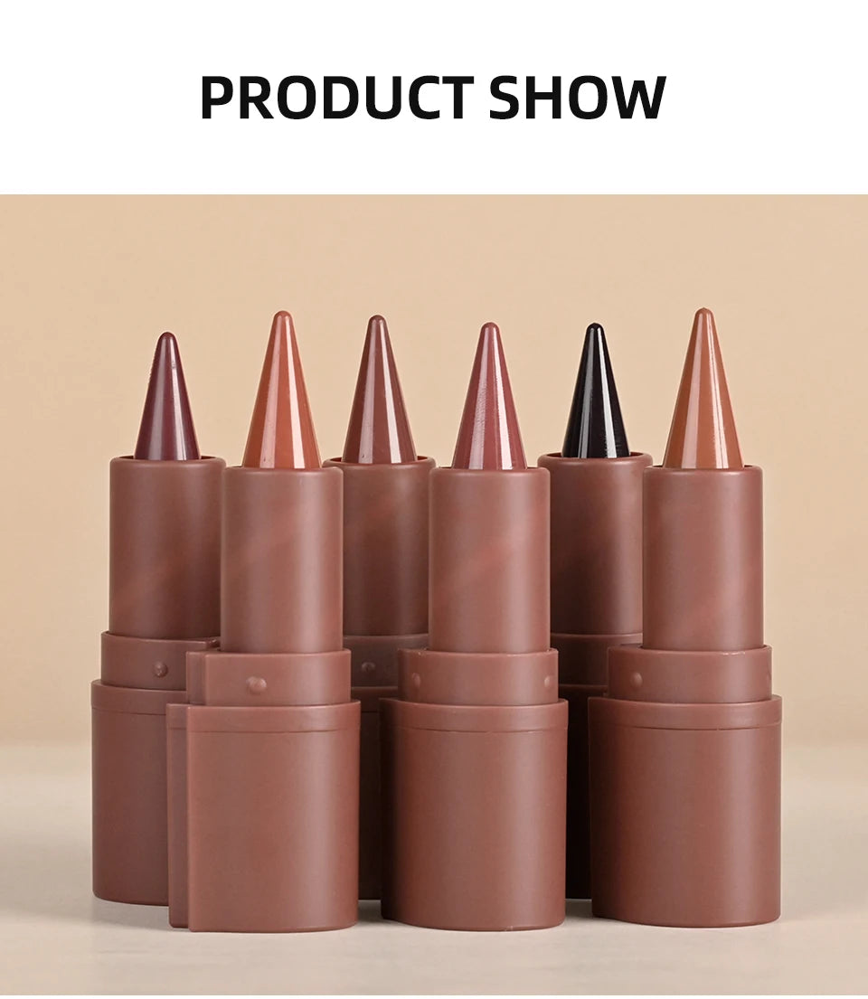 Matte Liner Lipstick Pen Gradient Lip Liner Red Brown Lipsticks Pencil Lasting Waterproof Lip Stick Sexy Women Lip Cosmetics
