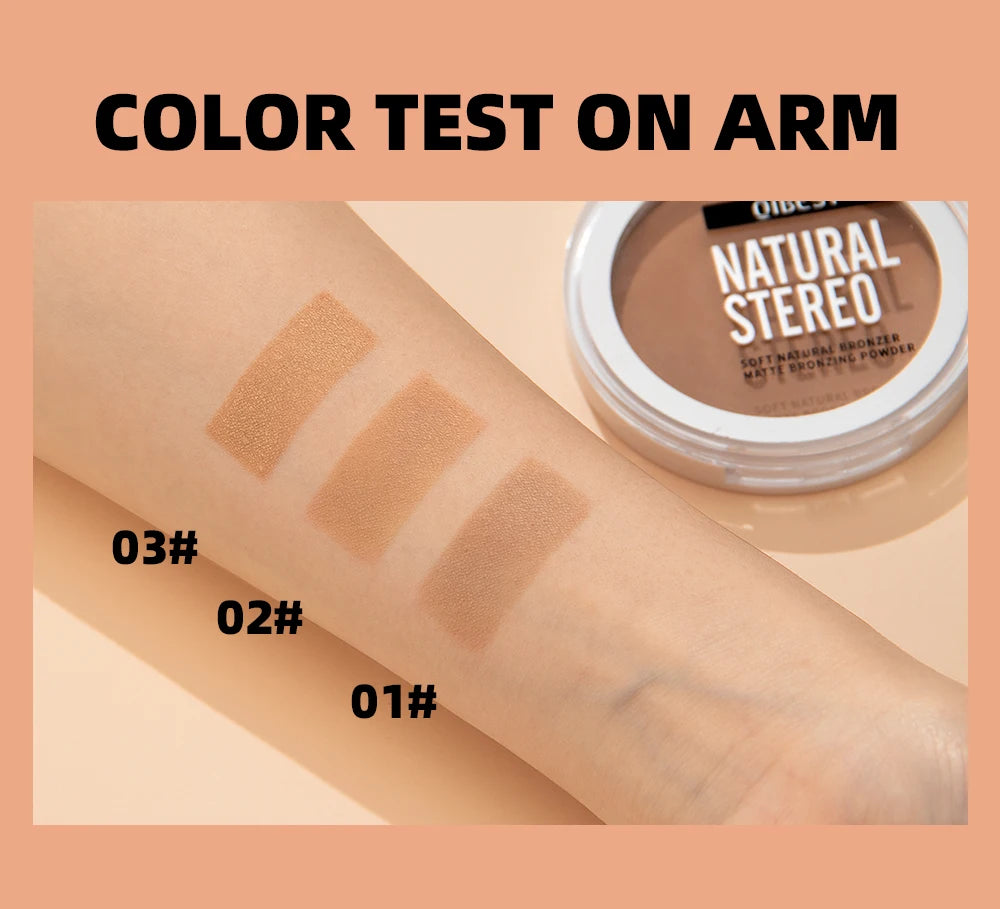 QIBEST Cream Contour Palette Dark Bronzing Powder Charlotte Makeup For Face Highlighter Bronzer Long-Lasting Concealer Cosmetics