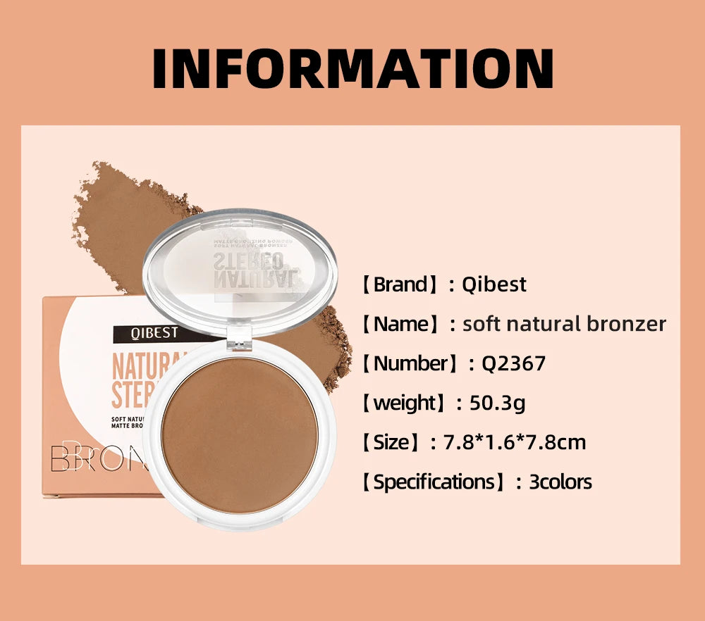 QIBEST Cream Contour Palette Dark Bronzing Powder Charlotte Makeup For Face Highlighter Bronzer Long-Lasting Concealer Cosmetics